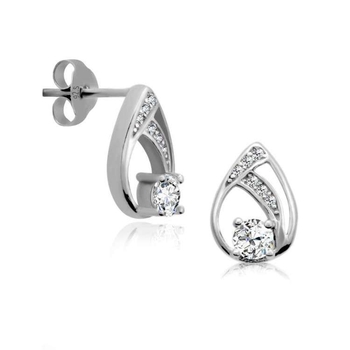 Silver Shine 92.5 Sterling Silver Small Drop Earring For Women & Girls
